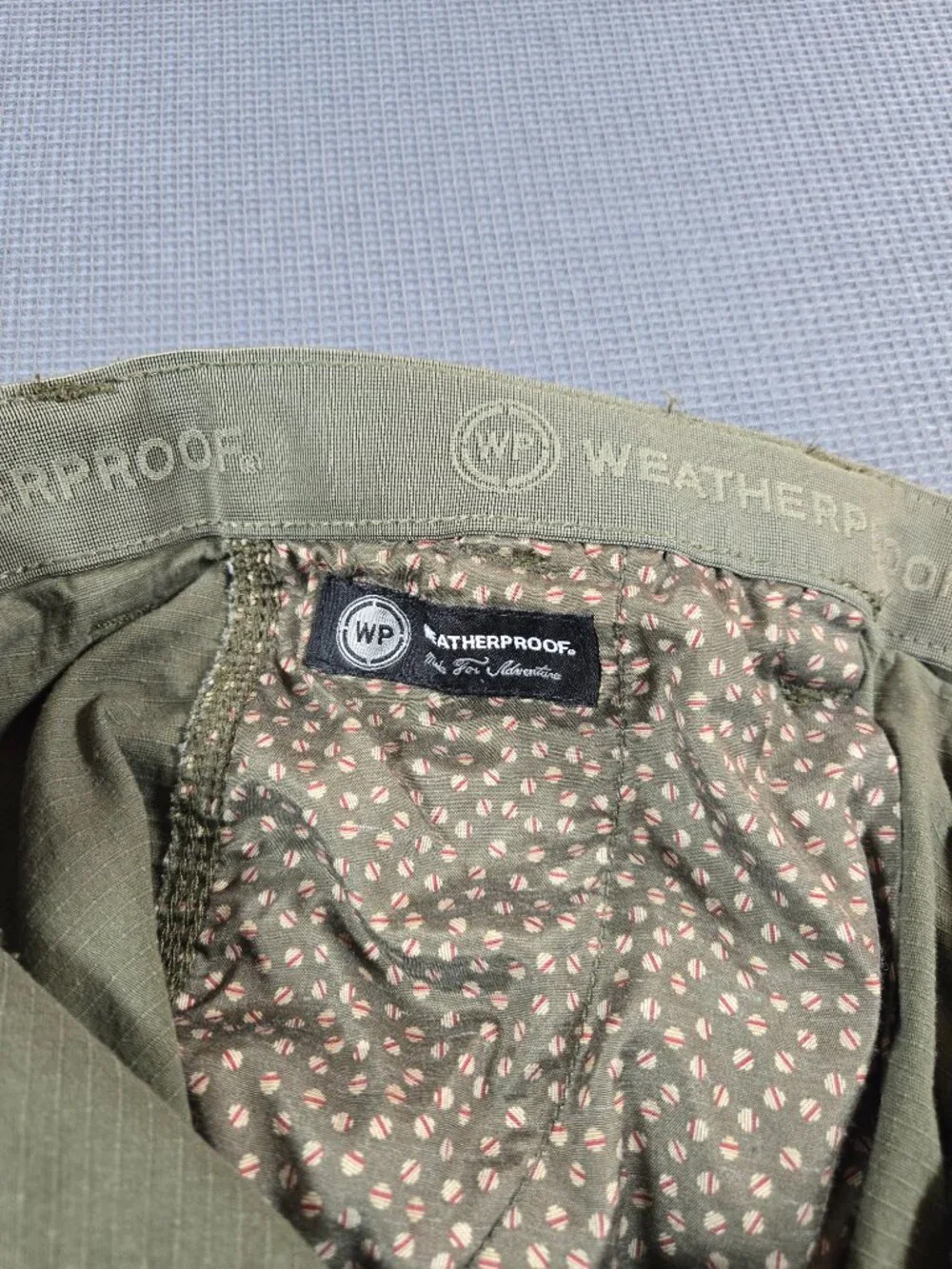 Weatherproof Cargo Shorts Mens Size 36 Alpine Olive 6-Pocket